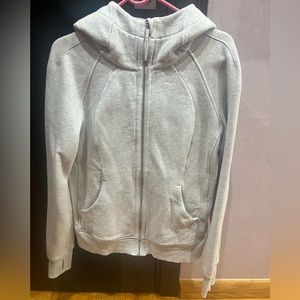 Lululemon grey scuba full zipped hoodie